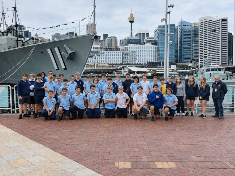 Students exploring interactive technology exhibits during Powerhouse Museum vs Maritime Museum STEM excursion comparison