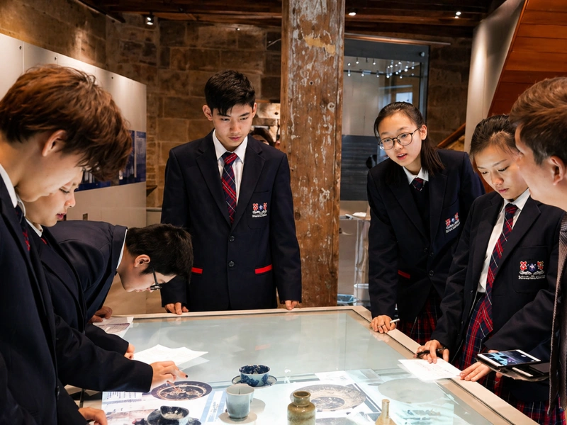 School group exploring coastal geography on Albany school excursion